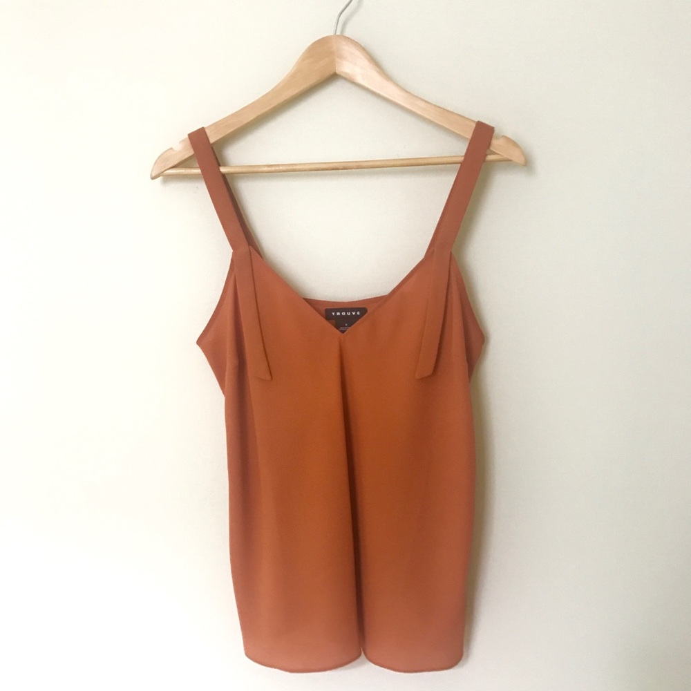Burnt Orange Double-Strap Tank
